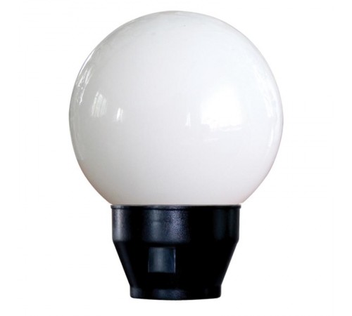 Светильник садово-парковый Шар 200 Г НТУ 06-40-01 опал пмма /корпус черный  1030480229  Элетех