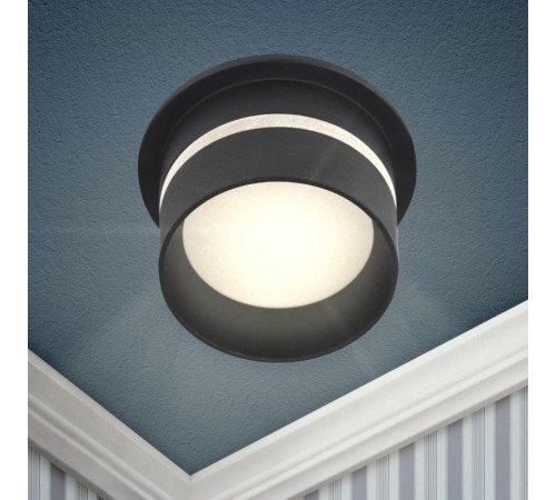 Светильник встраиваемый декоративный DK93 BK MR16/GU5.3 черный  Б0054365  ЭРА