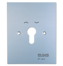 Металлическая крышка 125100 мм с символами; алюминий  4.28WUG  Jung