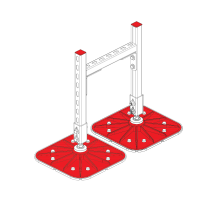 Опорная конструкция для гор. прямоуг. воздуховодов  TECHNORAPTOR FOOT 350х500 HD  KM-TR-F-SSHRAD-350-500 HD  КМ - профиль