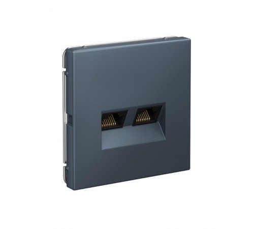 ArtGallery Грифель Розетка двойная компьютерная RJ45+RJ45, кат.6А, механизм  GAL000788  SE