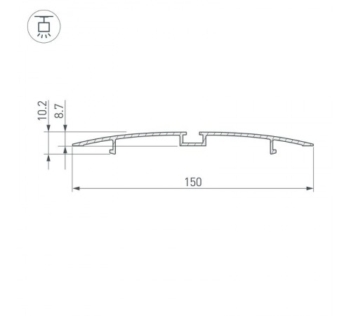 Профиль MULTI B-2000 ANOD  014536  Arlight
