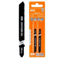 Пилки для электролобзика по металлу, HSS, 50х1,2 мм, прямой рез, T118A, 2 шт, "Рубин", TDM  SQ1089-0209  TDM