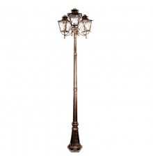 Светильник декоративный уличный PL638 3*60W 230V E27 650*570*2290мм, черное золото (столб)  11646  Feron