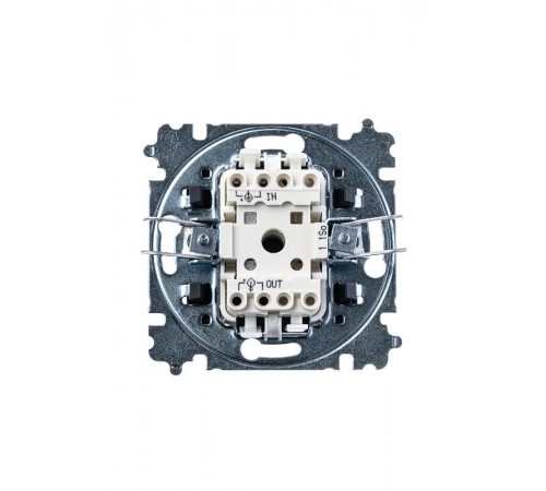 ABB Levit Сталь / дымчатый чёрный Выключатель 1-кл.  3559H-A01445 69W  2CHH590145A6069  ABB