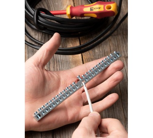 Шина "PE" 63.24 (никель) EKF PROxima  sn1-63-24  EKF