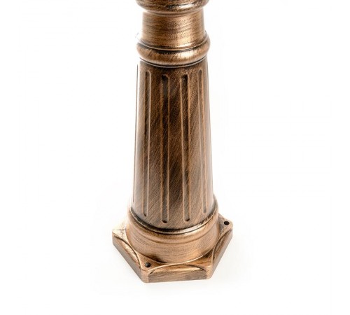 Светильник садово-парковый PL158 3*60W 230V E27 630*630*2200мм черное золото (большой, столб 2М)  11326  FERON