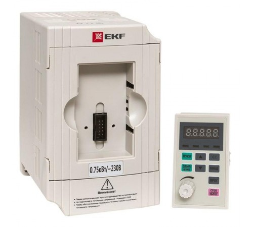 Преобразователь частоты 0,75/1,5кВт 1х230В VECTOR-100 EKF PROxima  VT100-0R7-1B  EKF