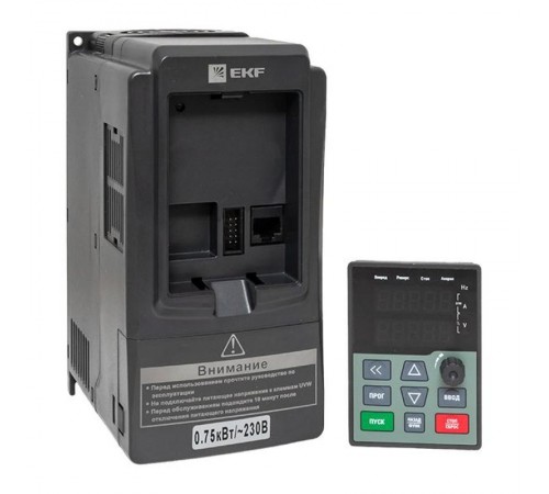 Преобразователь частоты 0,75/1,5кВт 1х230В VECTOR-100 EKF PROxima  VT100-0R7-1B  EKF