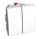 ПЕРЕКЛЮЧАТЕЛЬ 2X-КЛАВИШНЫЙ 16A БЕЛ R9003  ALB44056  Schneider Electric