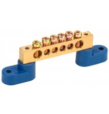 Шина N "ноль" на двух угловых изол ШНИ-8х12-6-У2-С   YNN10-812-6C2-K07  IEK 