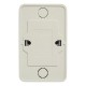 Рим Розетка 2-местная 16А с заземлением белая EKF  ENR16-128-10  EKF