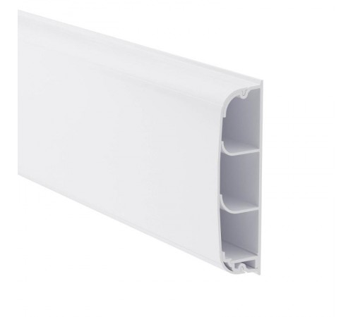 Кабель-канал плинтусного типа 90х25 мм. 3-секционный. с крышкой  09200  DKC