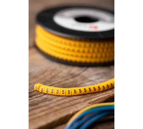 Маркер-кабельный 1,5кв.мм "5" (1000шт.) (ЕС-0) EKF PROxima  plc-KM-1.5-5  EKF