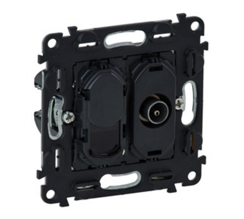 Valena Мех IN'MATIC Розетка TV "звезда"+ RJ45 Кат.6 UTP  753055  Legrand