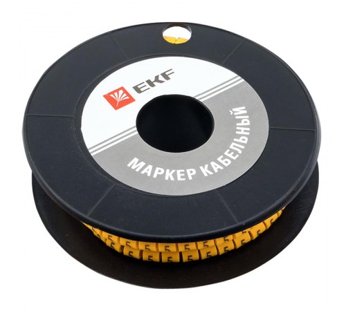 Маркер-кабельный 4,0кв.мм "2" (500шт.) (ЕС-2) EKF PROxima  plc-KM-4-2  EKF