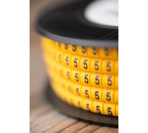 Маркер-кабельный 1,5кв.мм "5" (1000шт.) (ЕС-0) EKF PROxima  plc-KM-1.5-5  EKF