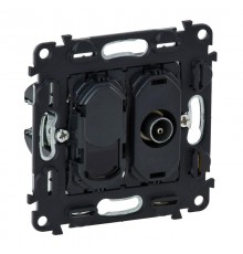 Valena Мех IN'MATIC Розетка TV "звезда"+ RJ45 Кат.6 UTP  753055  Legrand