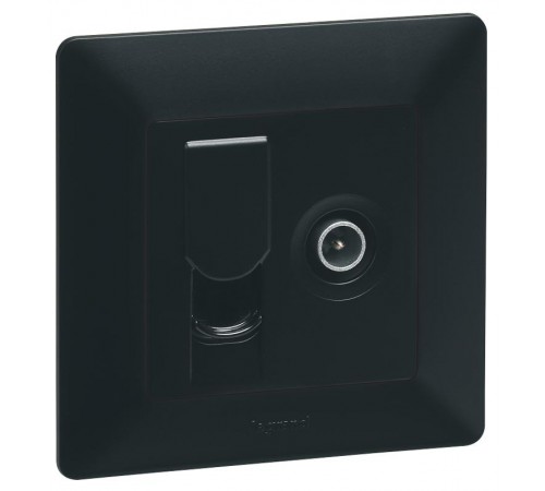 Valena Мех IN'MATIC Розетка TV "звезда"+ RJ45 Кат.6 UTP  753055  Legrand