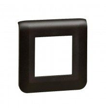 Рамка - Mosaic - 2 модуля - матовая черная  079042L  Legrand