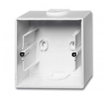 ABB Basic 55 Альп. белый Коробка для открытого монтажа, 1-постовая  1799-0-0974   2CKA001799A0974  ABB