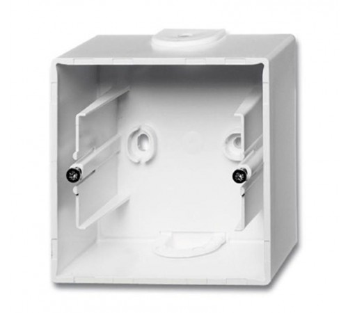 ABB Basic 55 Альп. белый Коробка для открытого монтажа, 1-постовая  1799-0-0974   2CKA001799A0974  ABB