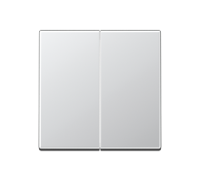 Двойная клавиша для балансирных механизмов выключателей (кнопок), в комплекте с AS90-5HP (крепежный элемент), возможно IP44; дюропласт; алюминий; A500