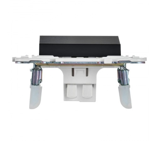 SKANDY Выключатель 1-клавишный проходной 10А SK-V02Bl черный  SK-V12-0-10-K02  IEK