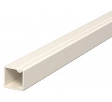 Мини-канал WDK с крышкой 20x20x2000 мм (высота борта 17 мм, крышка 17 мм) ПВХ кремовый RAL 9001  6025153  OBO Bettermann