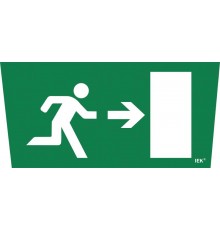 Пиктограмма (наклейка) "Выход/стрелка направо" ССА 5043  LPC10-1-31-28-VNAPR  IEK