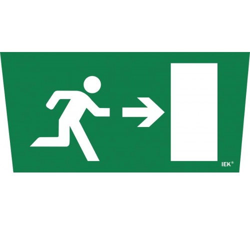 Пиктограмма (наклейка) "Выход/стрелка направо" ССА 5043  LPC10-1-31-28-VNAPR  IEK