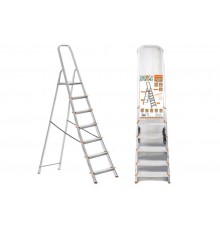 Стремянка алюминиевая СА7, 7 ступеней, усиленный профиль h=1470 мм, Народная  SQ1028-0107  TDM