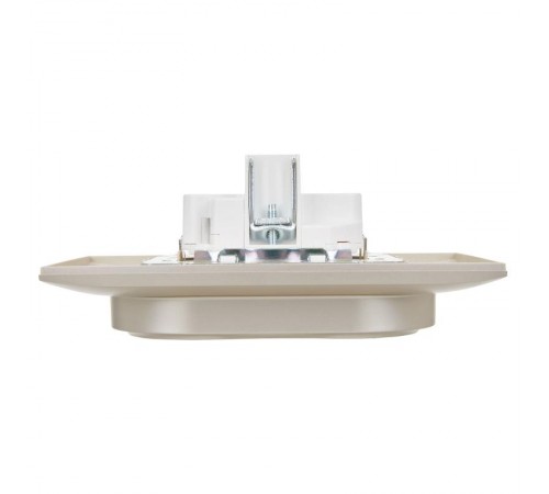 SKANDY Розетка 2-местная с з/к без з/ш 16А сб. SK-R08Sh шампань  SK-R21-16-K37-F  IEK