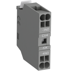 Блок контактный CA4-10K (1НО) фронтальный с втычными клеммами для контакторов AF09K-AF38K и реле NF22EK-NF40EK  1SBN010160R1010  ABB