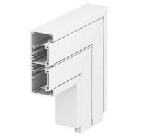 Плоский угол нерегулируемый для кабельного короба Rapid 45-2 (алюминий) (GA-FS53130RW)  6112530  OBO Bettermann