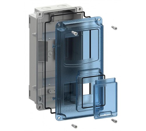 Корпус пластиковый навесной ЩУРн-П 1/8 IP66 PC (400х218х109мм)  MSP1-N-08-55  IEK