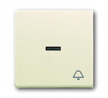 Клавиша для мех. 1-кл.выкл./перекл./кнопки, с символом "ЗВОНОК", серия solo/future, цве savanne/слоновая кость  1751-0-2746   2CKA001751A2746  ABB