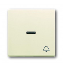 Клавиша для мех. 1-кл.выкл./перекл./кнопки, с символом "ЗВОНОК", серия solo/future, цве savanne/слоновая кость  1751-0-2746   2CKA001751A2746  ABB