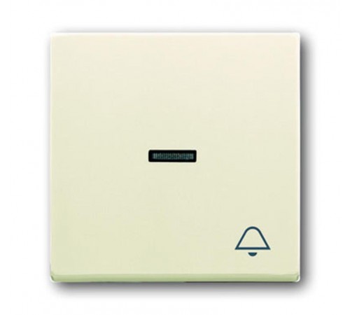 Клавиша для мех. 1-кл.выкл./перекл./кнопки, с символом "ЗВОНОК", серия solo/future, цве savanne/слоновая кость  1751-0-2746   2CKA001751A2746  ABB