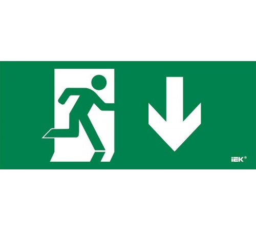 Этикетка самокл. 330х140мм "Фигура/стр. вниз"  LPC10-1-33-14-FNIZ  IEK