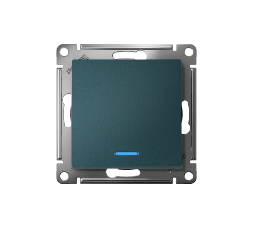 AtlasDesign Изумруд Выключатель 1-клавишный с подсветкой,сх.1а, 10АХ,механизм, быстрозажимные клеммы  ATN000813S  SE