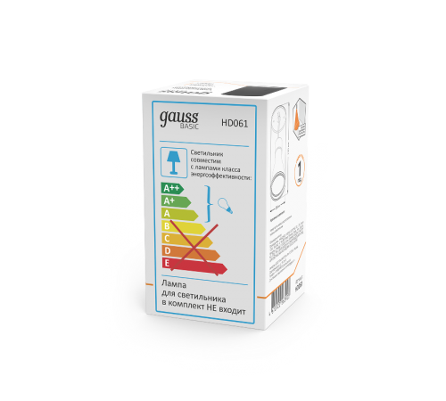 Светильник  Basic, накладной, под лампу GU10, черный 1/20/60  HD061  Gauss