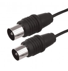 ВЧ кабель ТВ штекер - ТВ штекер, длина 7 метров, черный  17-5025  REXANT