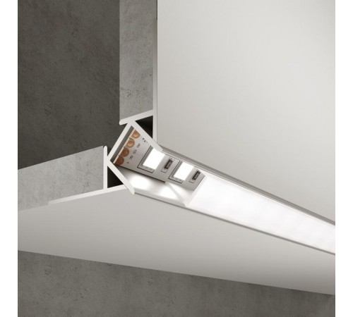 LL-2-ALP015 Встраиваемый угловой алюминиевый профиль (внешний угол) для LED ленты (под ленту 9mm) a053635  Elektrostandard 