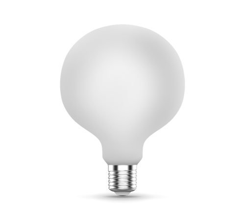 Лампа светодиодная Filament G125 10W 1100lm 4100К Е27 milky диммируемая LED 1/20  187202210-D  Gauss