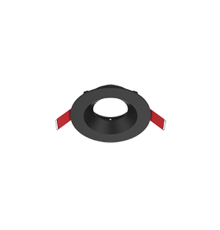 Рамка для модульного светильника FLEX 50 01 круглая встраиваемая 90х30мм RAL9005 черный муар  V1-R0-T0435-10001-2000000  VARTON