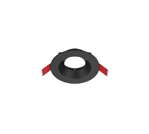 Рамка для модульного светильника FLEX 50 01 круглая встраиваемая 90х30мм RAL9005 черный муар  V1-R0-T0435-10001-2000000  VARTON