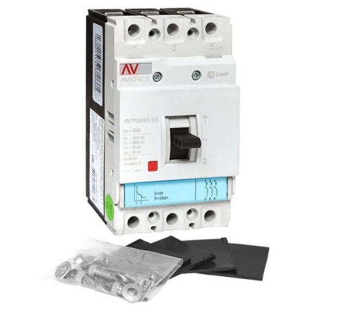 Выключатель автоматический AV POWER-1/3 80А 35kA TR  mccb-13-80-TR-av  EKF