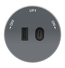 MultiTrack Графит Розетка 2хUSB (тип А+С) 18Вт, 5В/3А MTK13003G SE