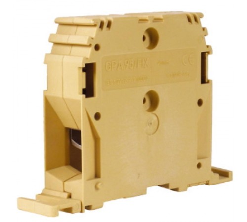 GPA.95/FIX, силовой зажим кабель/кабель бежевый 95 кв. мм/ крепление на плату  ZGF100  DKC